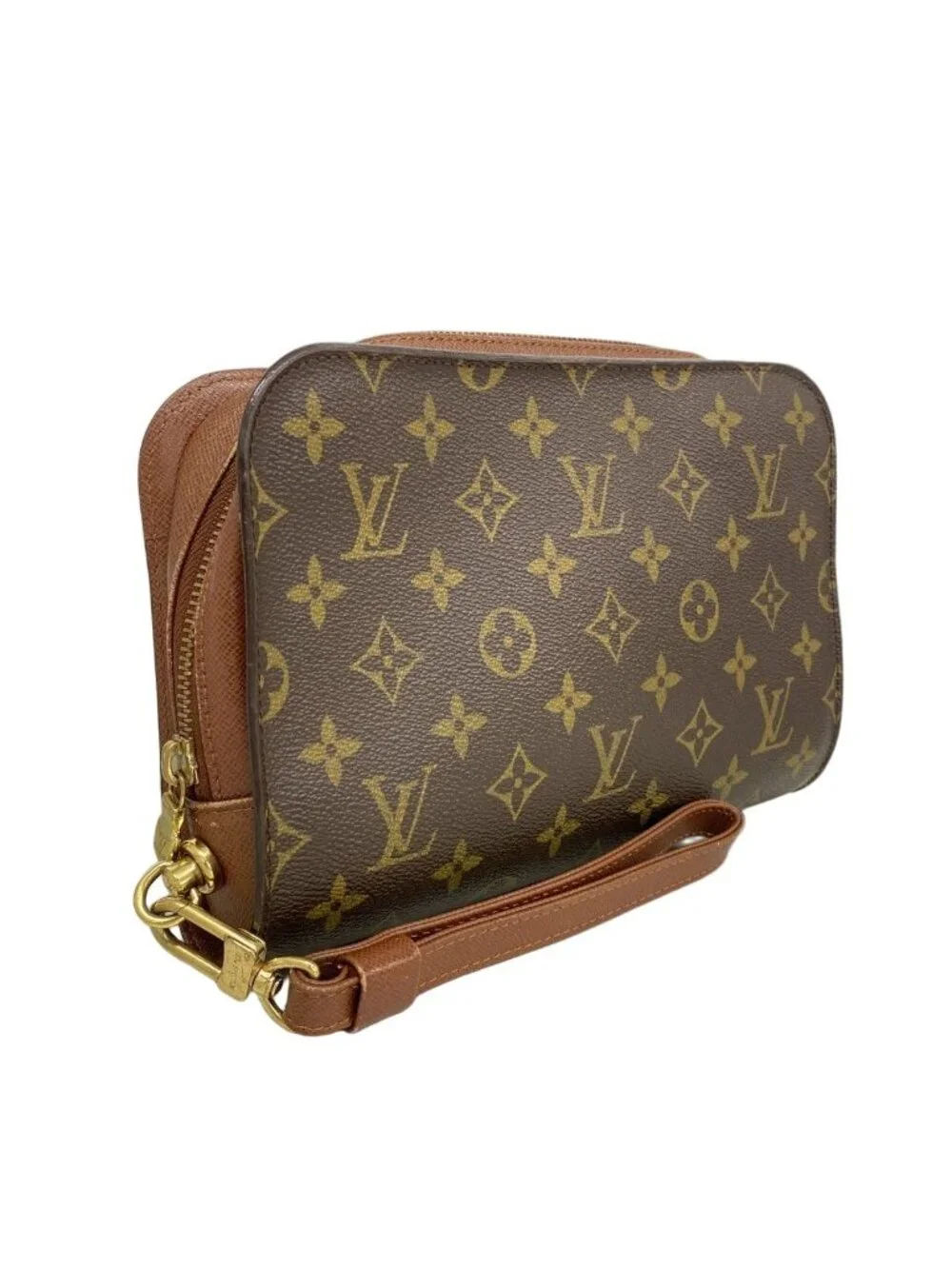 Louis Vuitton Clutch Monogram Orsay Brown